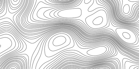 Fototapeta premium Topo backdrop lines contour map geographic mountain relief terrain grid texture background, seamless pattern topographic cartography map geometric shape abstract wavy curve background.