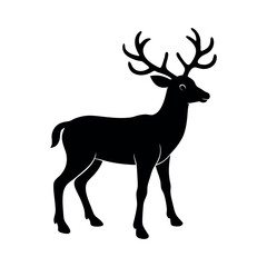 Professional Reindeer Silhouette Vector Art for Designers
