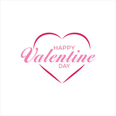 Abstract happy valentines day logo, vector logo design, Love happy valentines day logo, Happy Valentine's Day