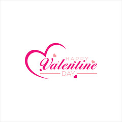 Abstract happy valentines day logo, vector logo design, Love happy valentines day logo, Happy Valentine's Day