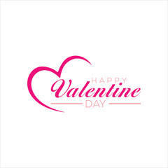 Abstract happy valentines day logo, vector logo design, Love happy valentines day logo, Happy Valentine's Day