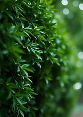 Green foliage with bokeh bokeh green bokeh green abstract background light bright blur pattern