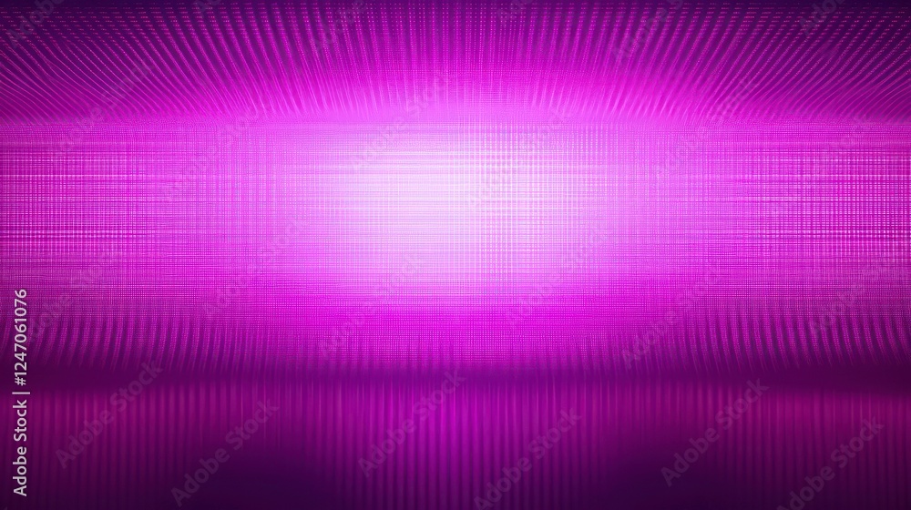 Poster an abstract purple pixel texture serves as the background for a video screen, complemented by a tv p