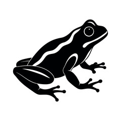 Elegant Frog Silhouette Vector Graphics for Creative Projects