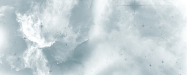 Expansive Universe Filled With Nebulous Clouds of Gas and Dust Floating Through the Vastness of Space
