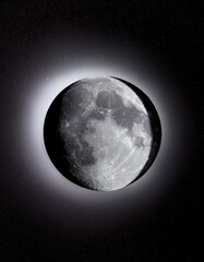 Obraz premium Imagen de la luna en alta definición en el espacio