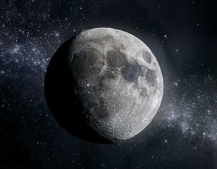 Obraz premium Imagen de la luna en alta definición en el espacio