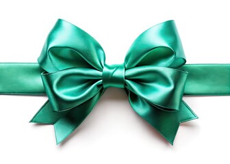 Naklejka premium Isolated Silk Ribbon Bow Landscape Photography