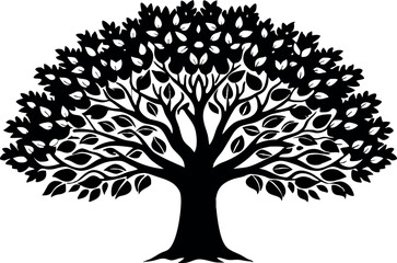 Fototapeta premium vector tree silhouette