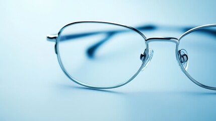 Isolated image of a pair of stylish eyeglasses on a white background, ideal for eyewear or fashion accessory promotions.