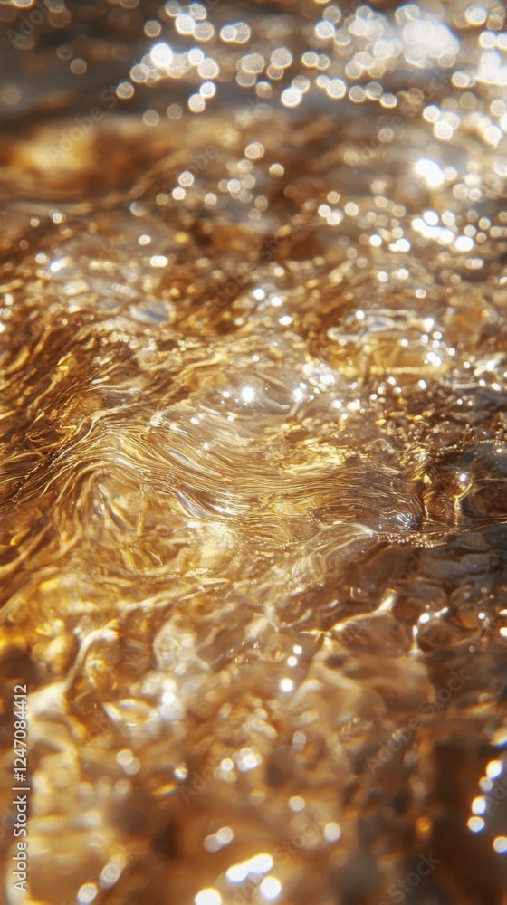 Aufkleber glittering gems and shimmering water create a captivating natural display in a serene environment