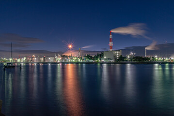 Fototapeta premium 四日市工場朝景