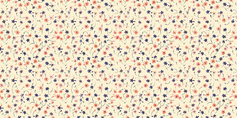 Seamless watercolor floral pattern - green leaves and branches composition on background, perfect for wrappers, wallpapers, postcards, greeting cards, wedding invitations, romantic events