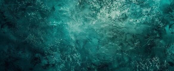 A top-down view of an ocean, with a seafoam green and teal color palette, a dark water texture, detailed brush strokes.