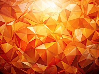 Obraz premium Low Poly Light Orange Crystal Background Documentary Photography