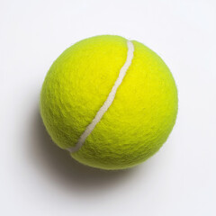 tennis ball on white background