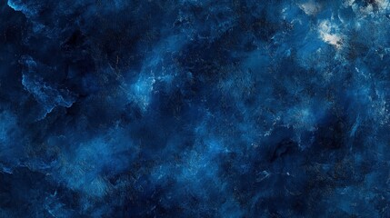 Fototapeta premium Abstract Blue and White Painted Grunge Style Textured Background