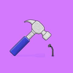 hammer and bent nail