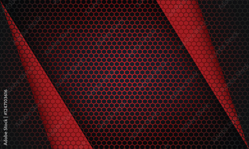 Aufkleber abstract red black circle mesh overlap design modern futuristic background texture vector illustrati