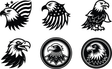 set of eagle symbols