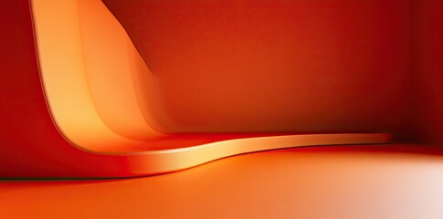 Close-Up of a Modern Wind Turbine Against a Sunset Gradient – Minimalist Orange Aesthetic, Focused on Sustainable Energy, with Plenty of Space for Creative Projects