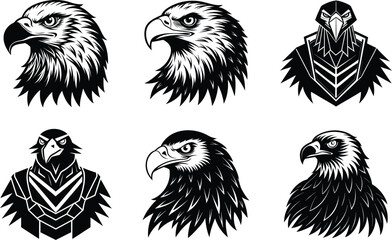Obraz premium vector set of eagle