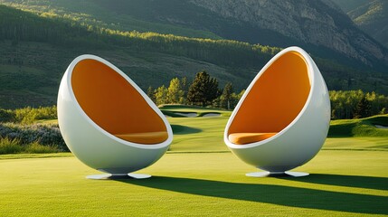 Wellness spa experiences tailored individually in digital detox pods, surrounded by nature