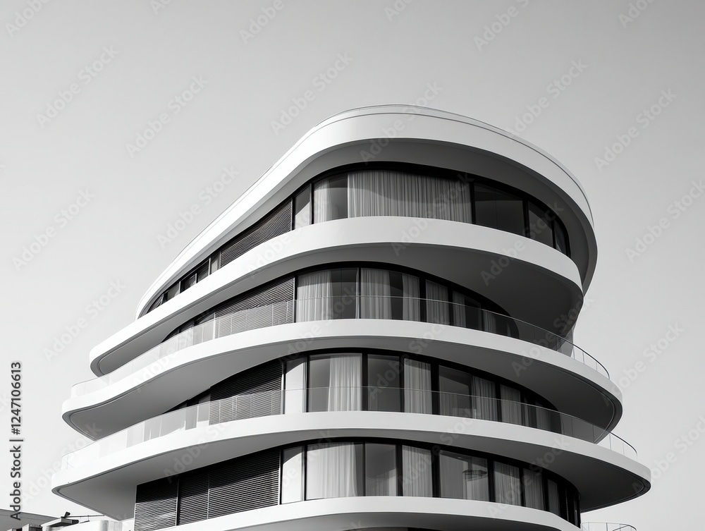 Poster modern architecture building