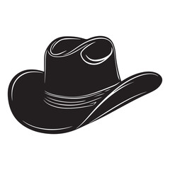 Black Western Hat Silhouette – Rodeo Fashion Symbol