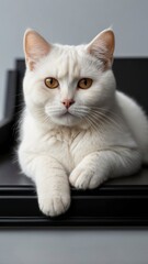 photograph of a British Shorthair cat