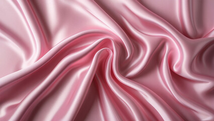Obraz premium Pink satin background - smooth, elegant folds and evenly lit
