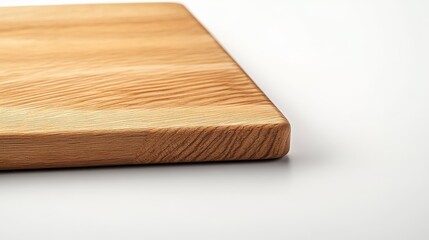 Isolated image of a cutting board on a clean white surface. Ideal for kitchen accessories or cooking promotions.