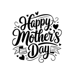 Stylish Happy Mother's Day typography design