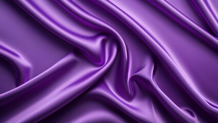 Obraz premium Purple silk fabric background - smooth, elegant folds and evenly lit