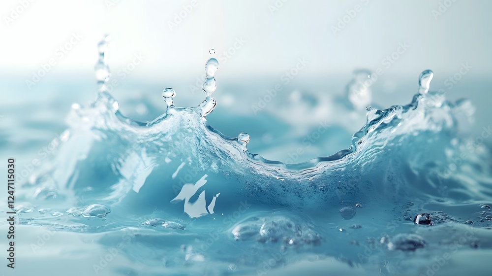 Aufkleber captivating image of a powerful and dynamic water splash showcasing the beauty and energy of a natur