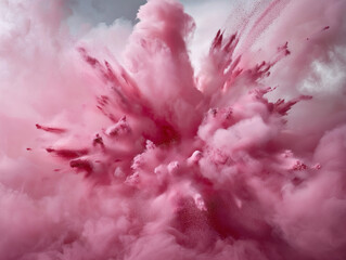 pink clouds and blue sky