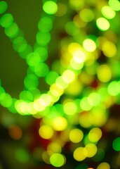 Obraz premium Abstract bokeh background defocused christmas lights party holiday and festive concept bokeh green bokeh green abstract background light bright blur pattern