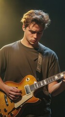 Obraz premium Talented Musician Playing Guitar
