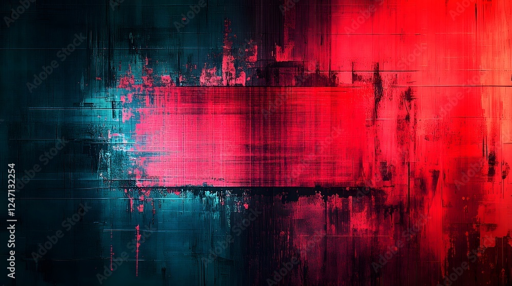 Aufkleber vibrant abstract landscape with colorful fluid composition a dynamic and visually striking digital a
