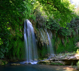Kursunlu Waterfall, located in Antalya, Turkey, is one of the most touristic places in the country.