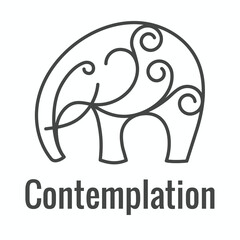 Zen Meditation Mandala Design Symbol Concept with Yoga Idea 