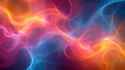 Fototapeta premium Abstract swirling energy, vibrant colors, cosmic background, design element