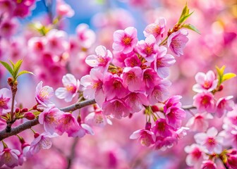 Obraz premium Pink Cherry Blossoms in Spring - Landscape Photography