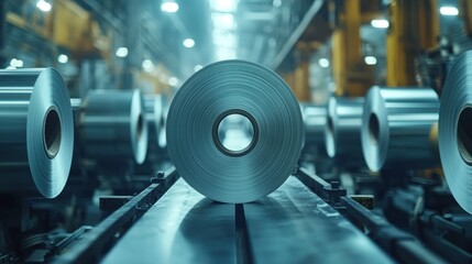 Aluminum coils conveyor factory production line