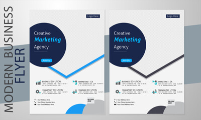 minimal creative modern corporate flyer design template
