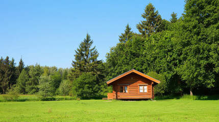 Fototapeta premium old house in the forest