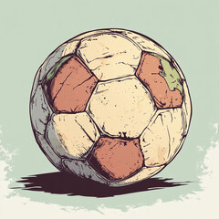 soccer ball in the shape of a heart