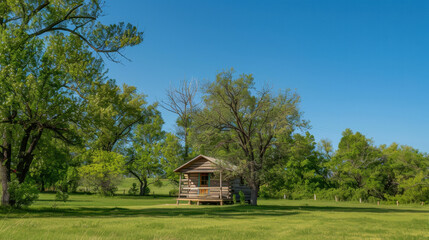 Fototapeta premium old house in the forest