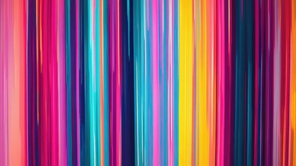 Obraz premium Vibrant, multicolored digital artwork with bright lines and patterns.