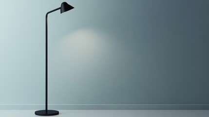 A single floor lamp isolated on a clean white surface, ideal for home lighting product promotions.